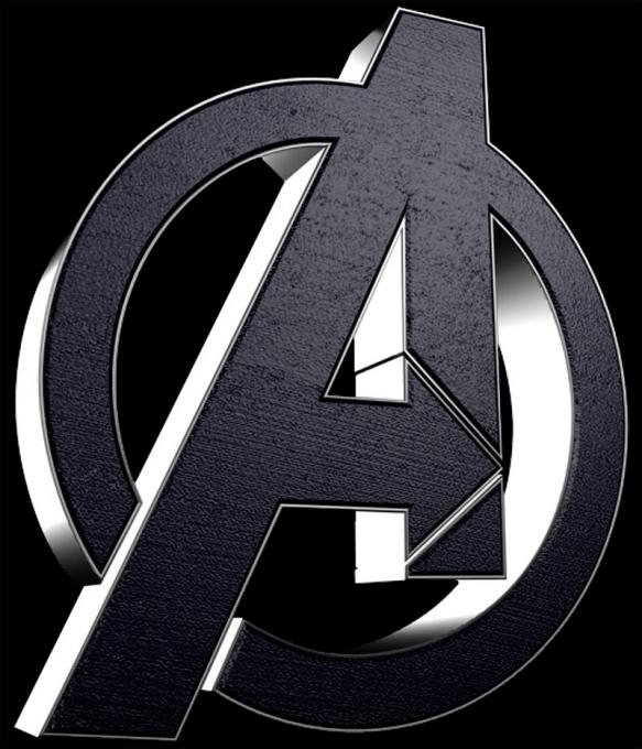 Camiseta Los Vengadores (The Avengers). Logo gris