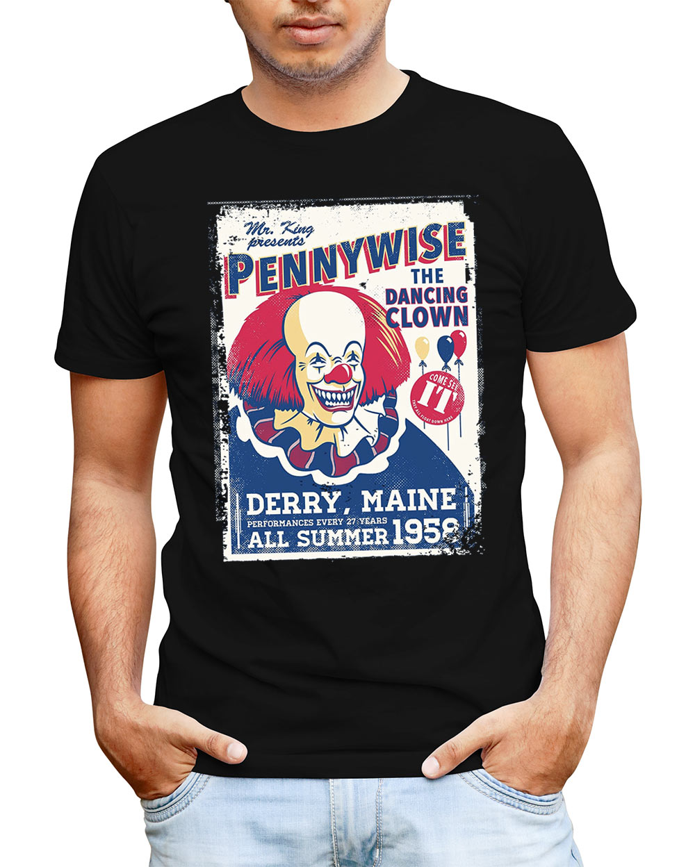 Camiseta Pennywise the dancing clown. It (Eso)