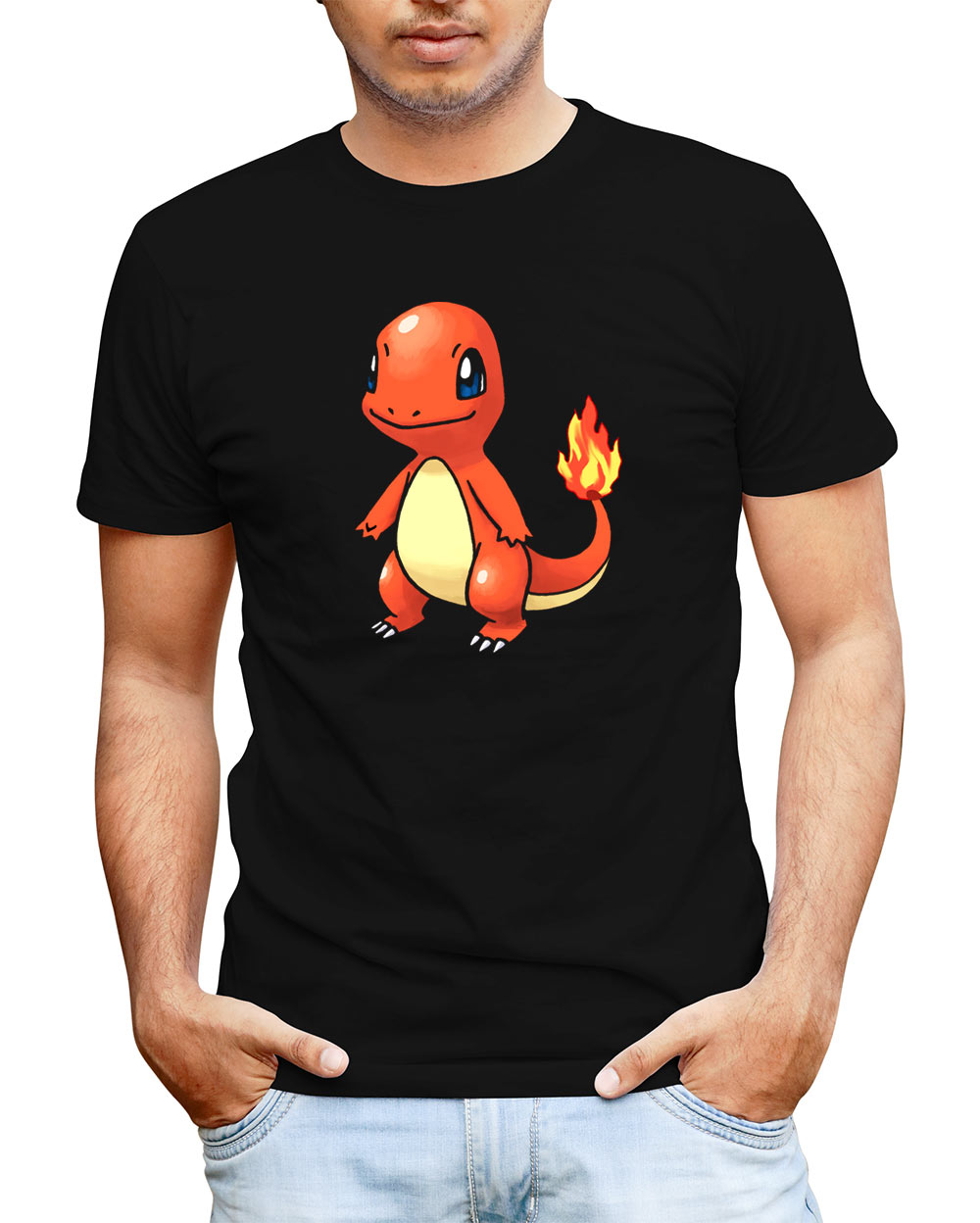 Camiseta Pokémon Charmander. Modelo 1
