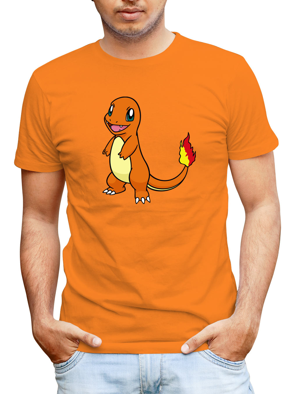 Camiseta Pokémon Charmander. Modelo 2