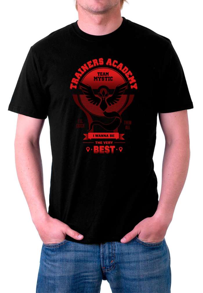 Camiseta Pokémon Go Trainers Academy Team Mystic