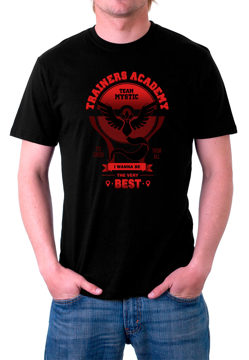 Camiseta Pokémon Go Trainers Academy Team Mystic