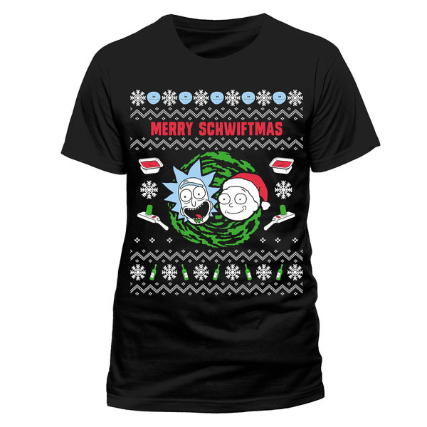 Camiseta Rick y Morty. Navidad