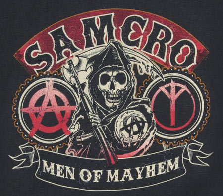 Camiseta Sons of Anarchy. SAMCRO
