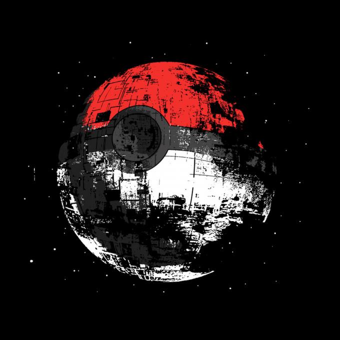 Camiseta Star Wars. Estrella de la Muerte como Pokeball