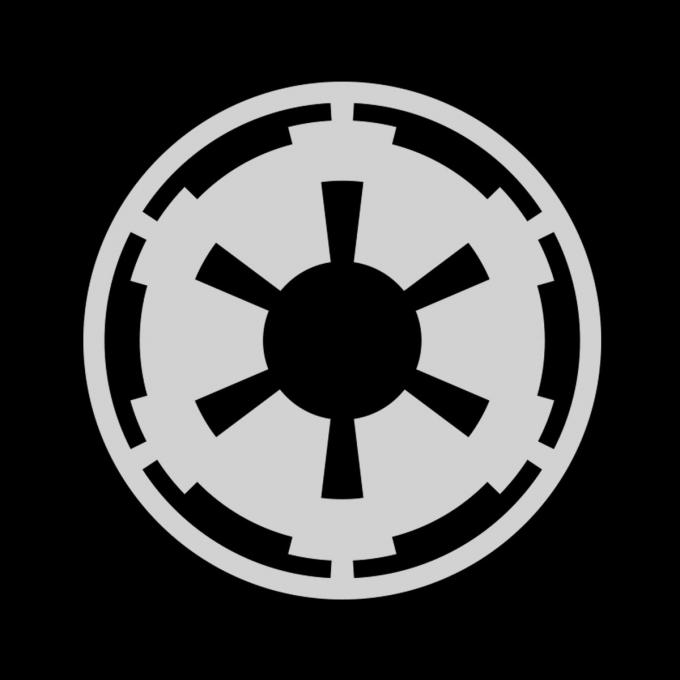 Camiseta Star Wars. Logo Imperio Galáctico
