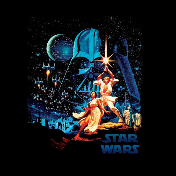 Camiseta Star Wars. Póster Cómic 1977