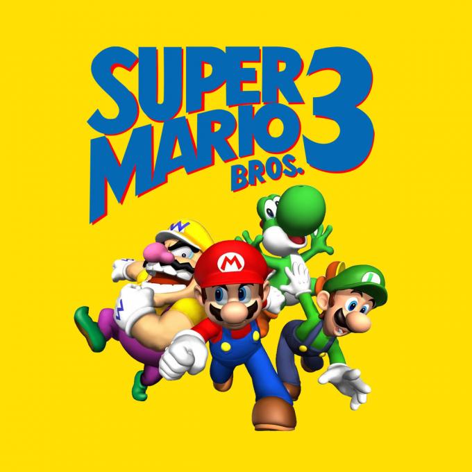 Camiseta Super Mario Bros 3. Personajes
