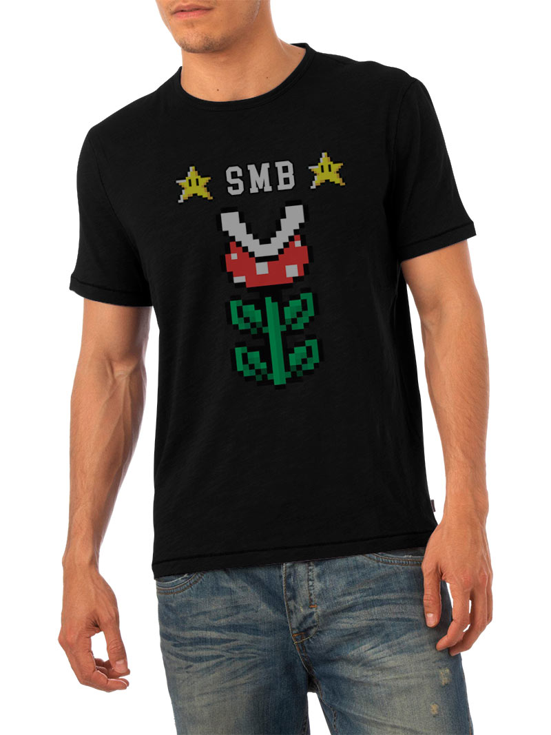 Camiseta Super Mario Bros piraña modelo 1