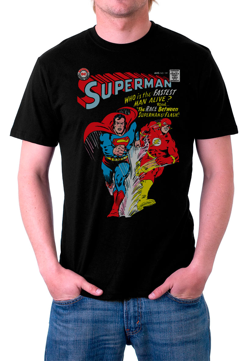 Camiseta Superman vs. The Flash. ¿Quién es más rápido?
