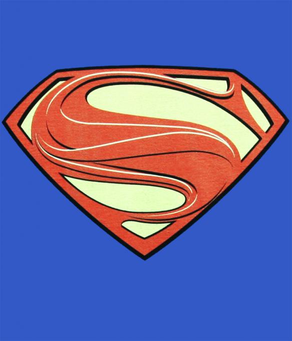 Camiseta Superman. Logo Man Of Steel. Modelo 2