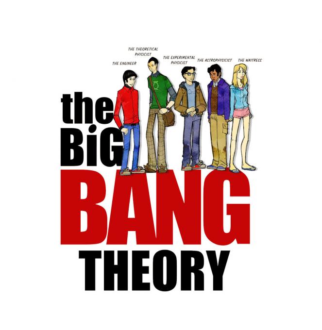 Camiseta The Big Bang Theory. Personajes