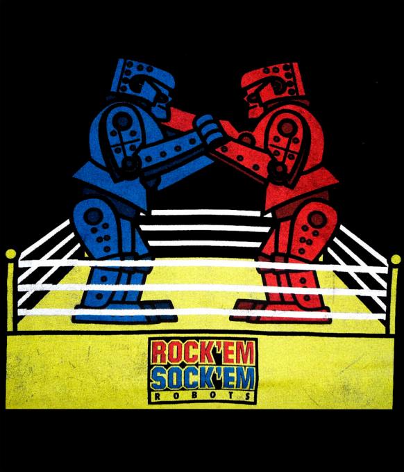 Camiseta The Big Bang Theory. Rock'em Sock'em robots