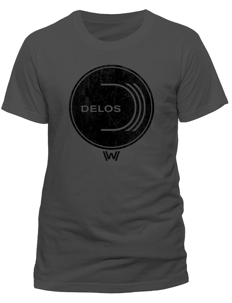 Westworld Officially Licensed Logo Men's T-Shirt – Dark Heather Gray, Sizes S-3XL, Premium Cotton Blend - View #2