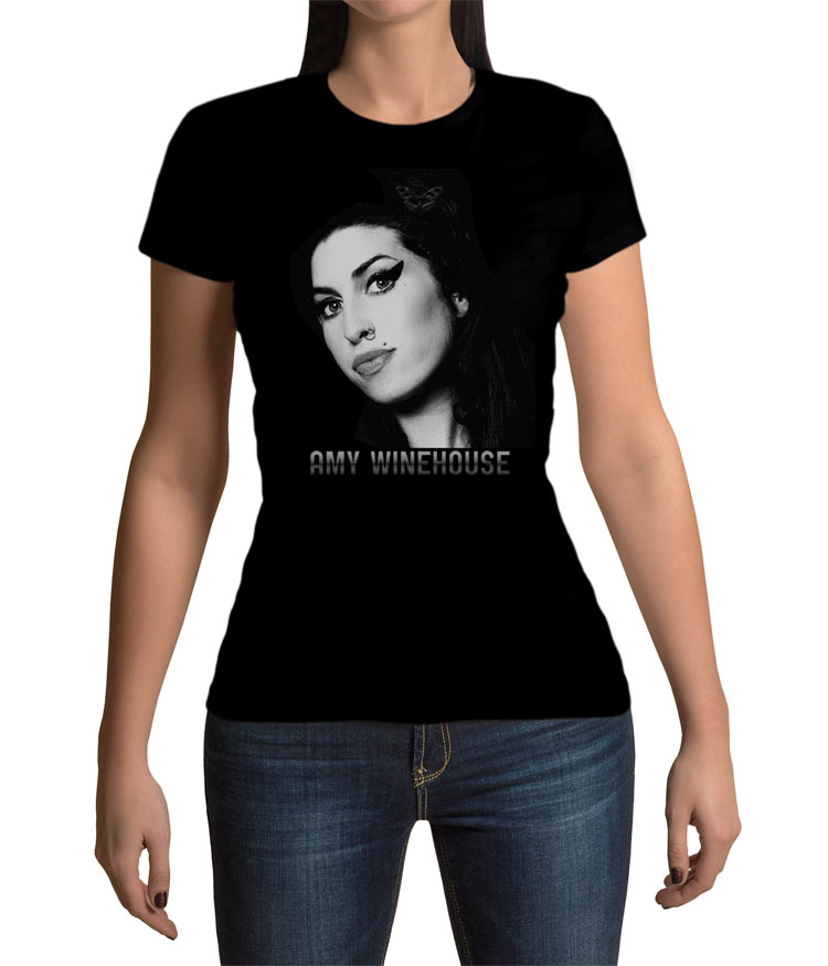 Camiseta chica Amy Winehouse rostro