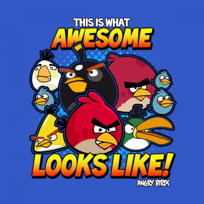 Camiseta chica Angry Birds. Looks Like