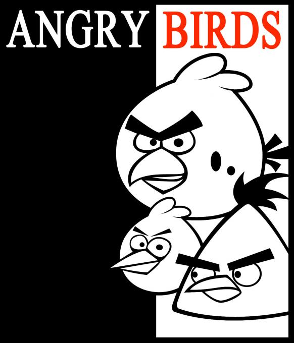 Camiseta chica Angry Birds. Scarface