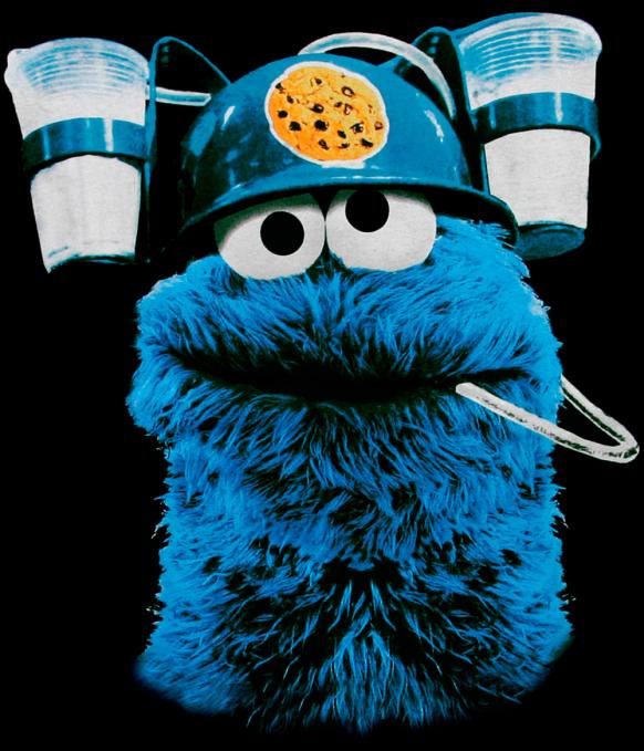 Camiseta chica Barrio Sésamo. Monstruo de las Galletas