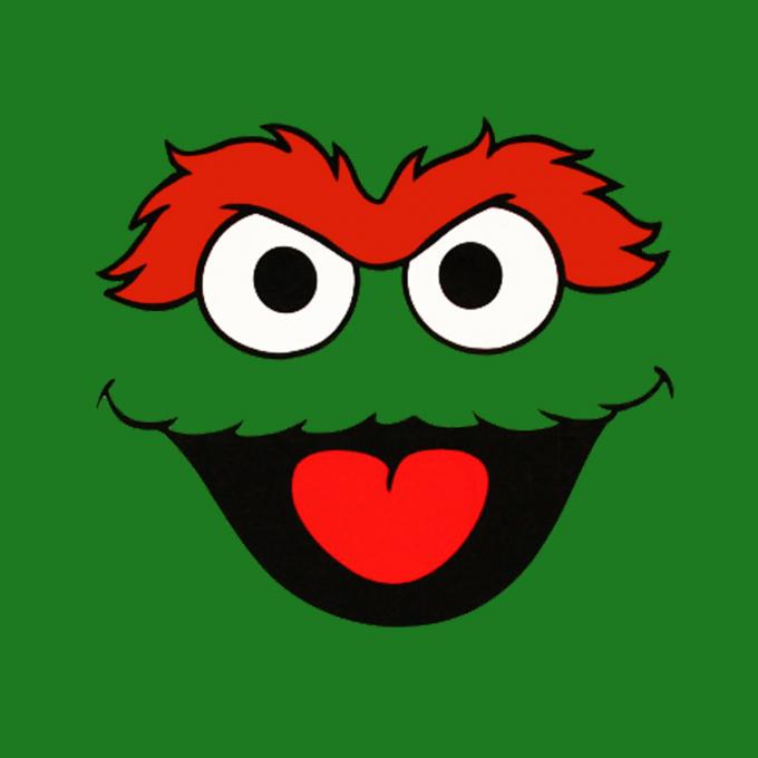 Camiseta chica Barrio Sésamo. Oscar el gruñón