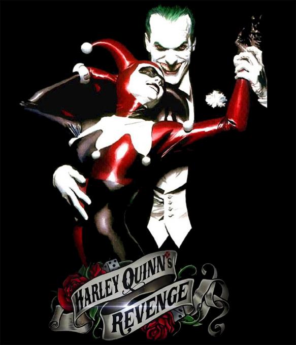 Camiseta chica Batman: Arkham City. Harley Quinn Revenge