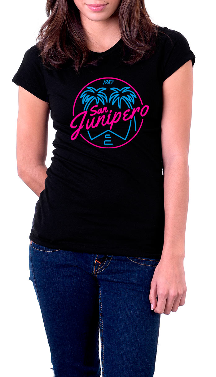 Camiseta chica Black Mirror San Junipero