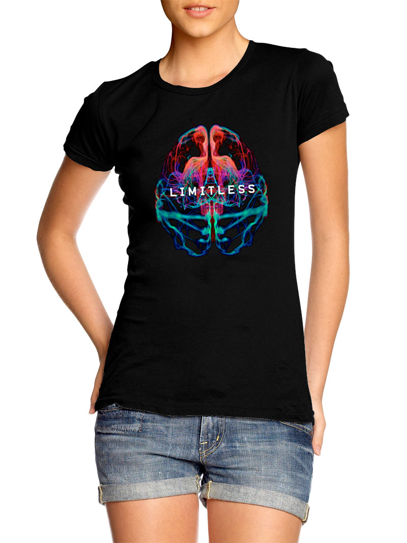 Camiseta chica Brain. Limitless (Sin límites)