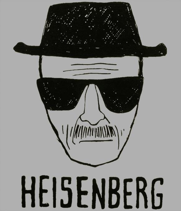 Camiseta chica Breaking Bad. Caricatura