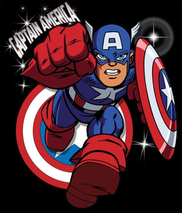 Camiseta chica Capitán America