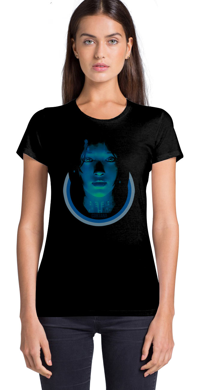 Camiseta chica Cortana Logo