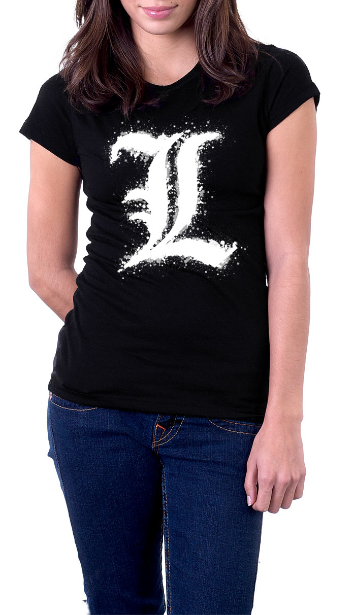 Camiseta chica Death Note L Logo