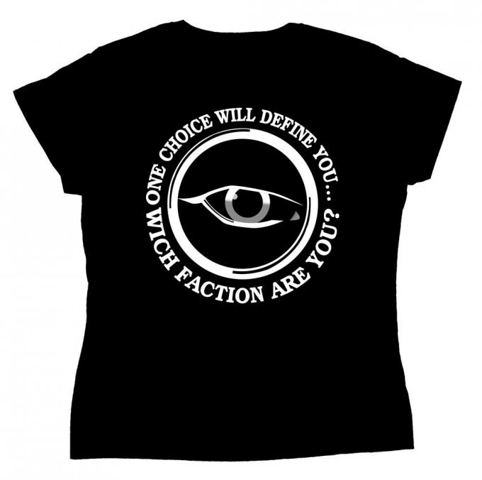 Camiseta chica Divergente. Logo Erudición (Erudite)