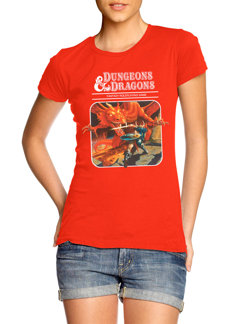 Camiseta chica Dragones y Mazmorras Fantasy Roleplaying Game