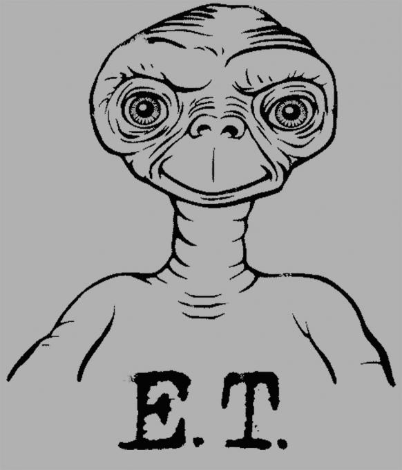 Camiseta chica E.T el Extraterrestre. Contento