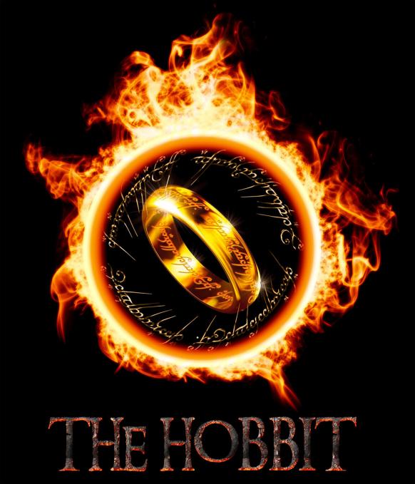 Camiseta chica El Hobbit. Anillo de fuego