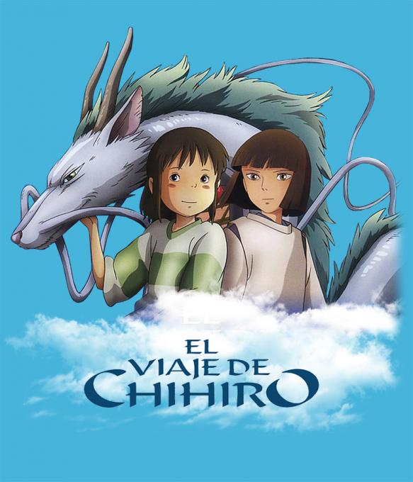 Camiseta chica El Viaje de Chihiro. Modelo 1. Dragón