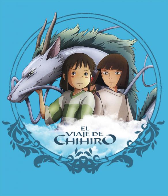 Camiseta chica El Viaje de Chihiro. Modelo 2. Dragón