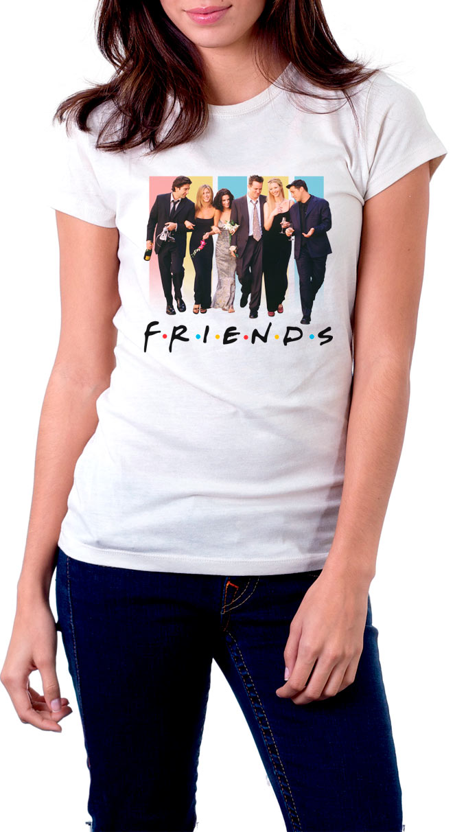Camiseta chica Friends celebración