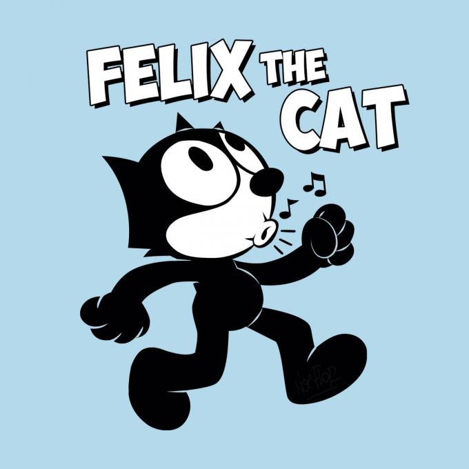 Camiseta chica Félix el Gato.