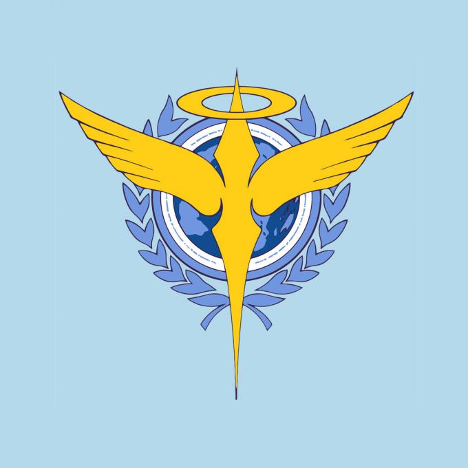 Camiseta chica Gundam. Logo