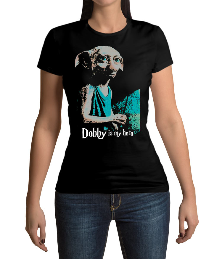Camiseta chica Harry Potter Dobby is my hero