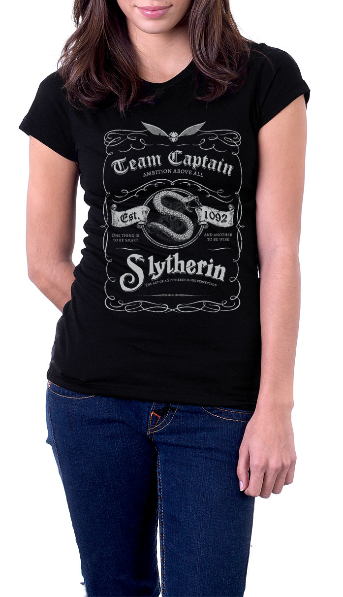 Camiseta chica Harry Potter Team Captain Slytherin
