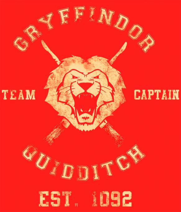 Camiseta chica Harry Potter. Gryffindor Team Captain