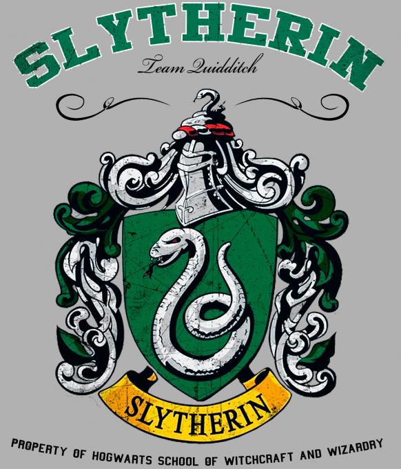 Camiseta chica Harry Potter. Slytherin logo