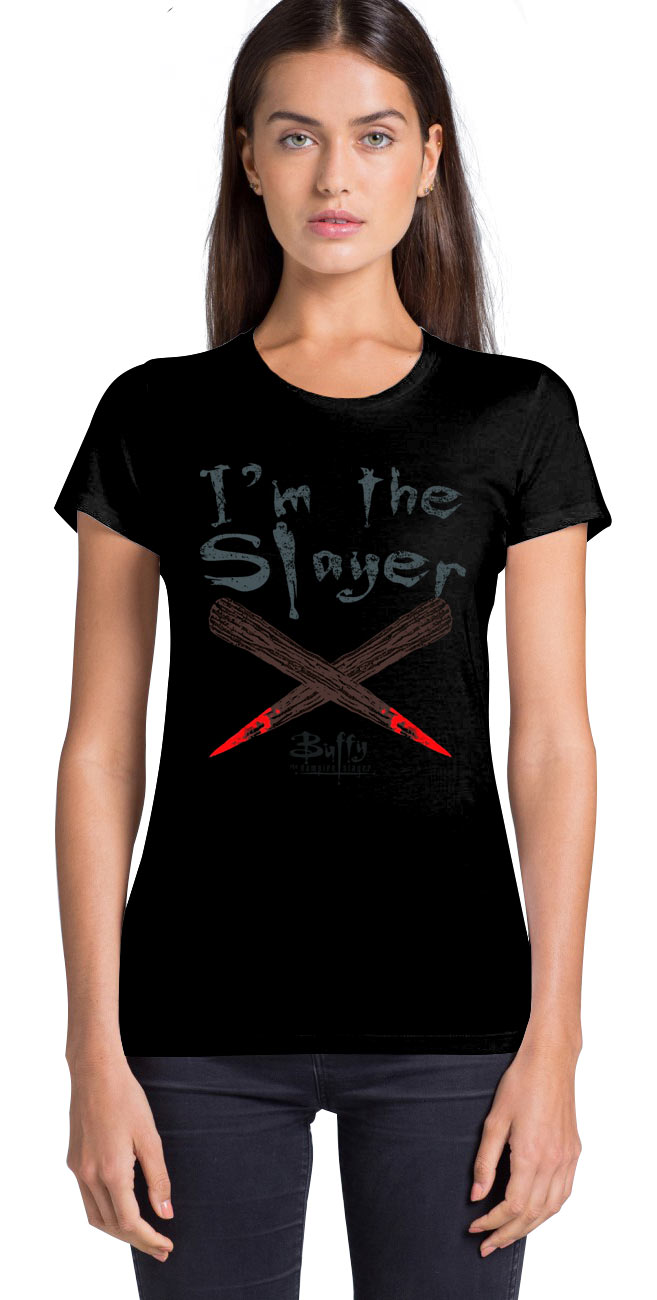 Camiseta chica I'm the Slayer. Buffy