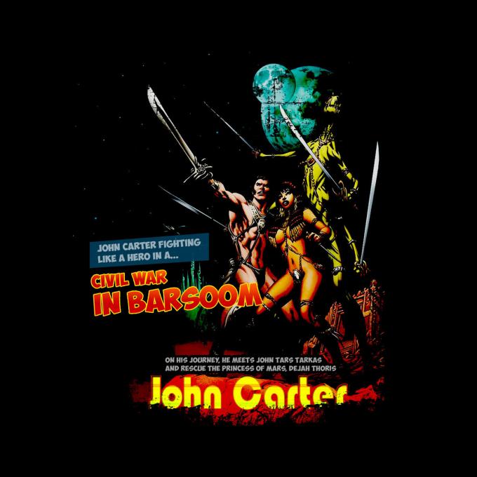 Camiseta chica John Carter. Cómic