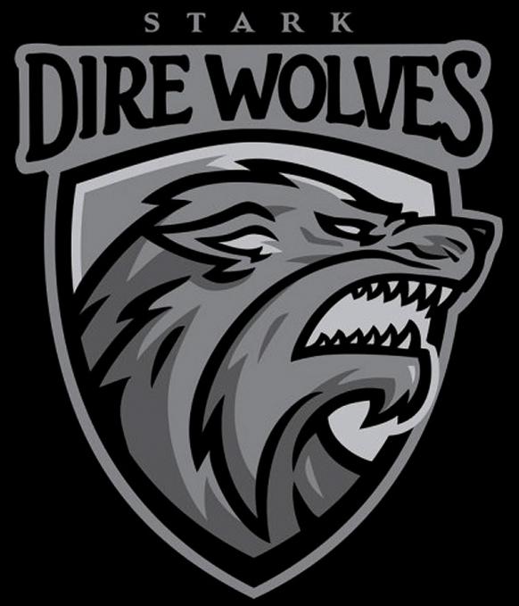 Camiseta chica Juego de Tronos. Stark Dire Wolves