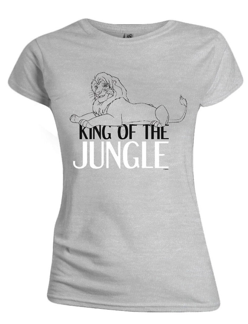 Camiseta chica King of the Jungle. El rey león