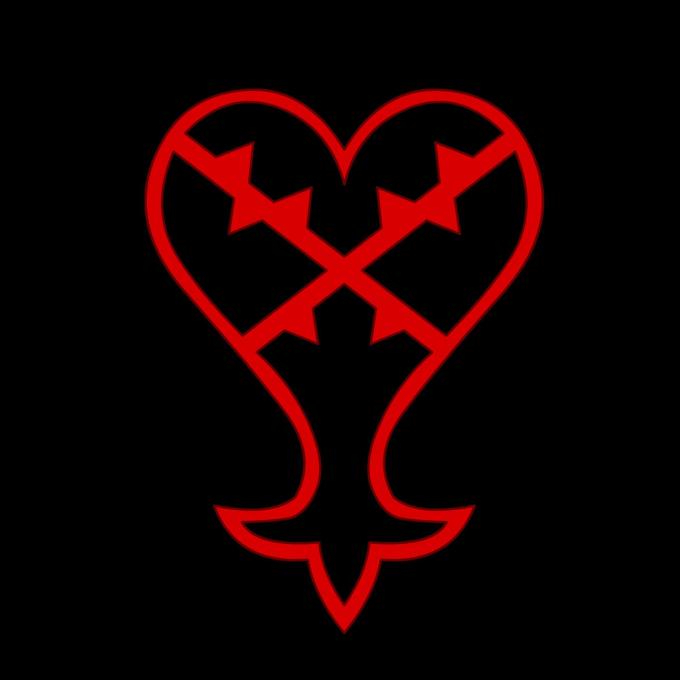 Camiseta chica Kingdom Hearts. Sincorazón símbolo