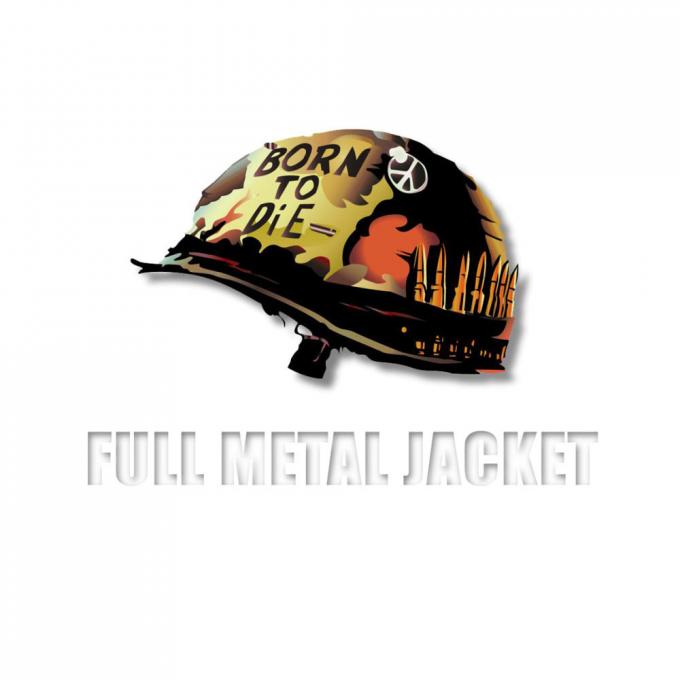 Camiseta chica La Chaqueta metálica (Full Metal Jacket). Born to Die