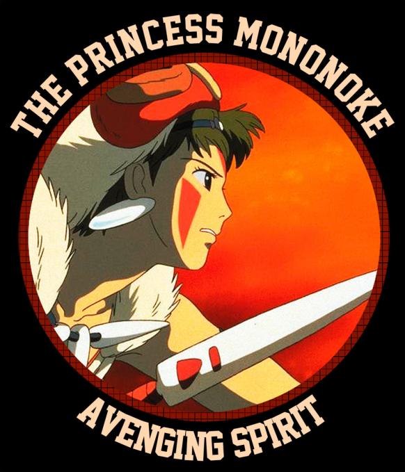 Camiseta chica La Princesa Mononoke. Lucha